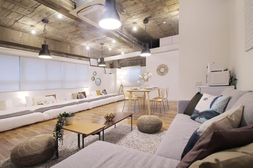Bhotel Nikke - 1br For 10ppl Near Hondori Shopping อพาร์ทเม้น *